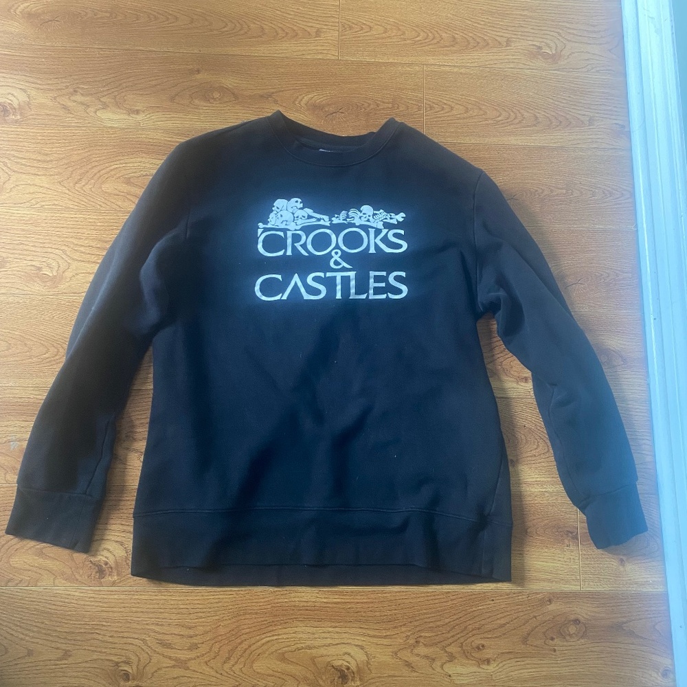 Crooks and castles sweater men black medium